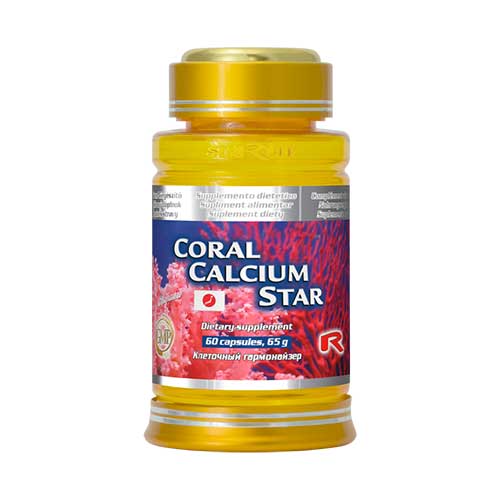 CORAL CALCIUM STAR - s obsahom vápnika vo forme organického koralu s vysokou vstrebateľnosťou pre zdravé kosti a zuby, Starlife