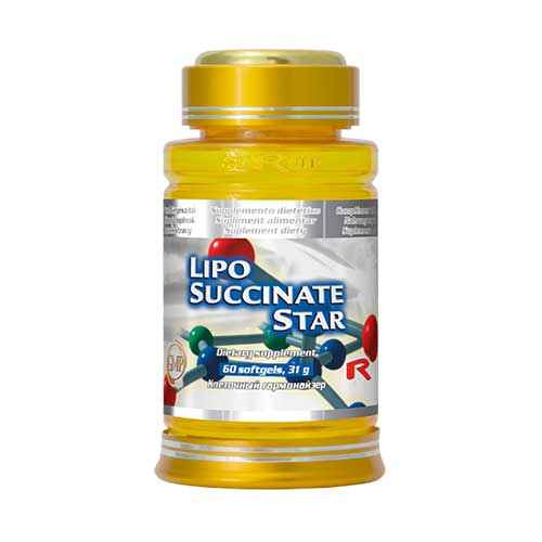 LIPO-SUCCINATE STAR - s obsahom kyseliny alfa-lipoovej a vitamínu E, Starlife