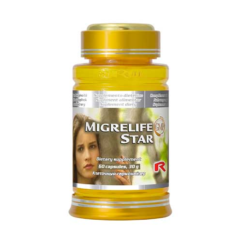 MIGRELIFE STAR - proti bolestiam hlavy a migréne, Starlife