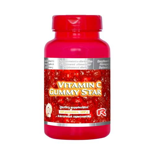VITAMIN C GUMMY STAR - gumové cukríky s obsahom vitamínu C pre zvýšenie obranyschopnosti organizmu, Starlife